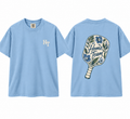 Home Team floral pickleball paddle light blue Comfort Colors tee