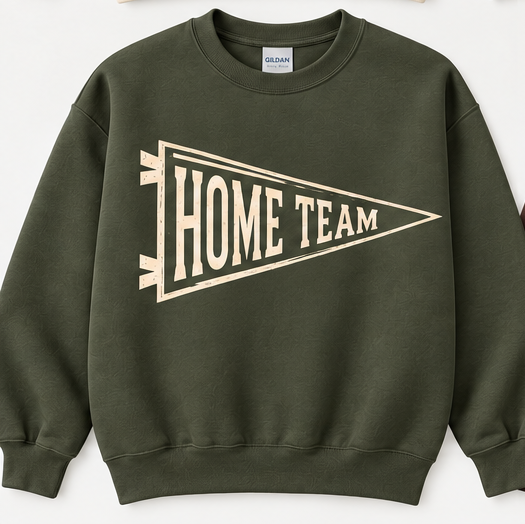 Home Team green pennant sweatshirt