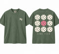 Home Team sage pickleball Comfort Colors tee with pink center ball